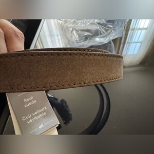 H&M Men's Tan Suede Belt